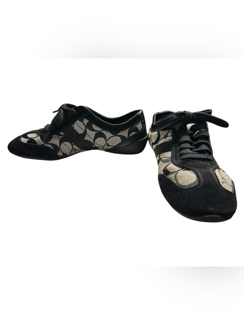 Coach Joss Q293 Signature Tennis Sneakers in Black/Gray, Women's Size 7.5. Y2K - Picture 3 of 9